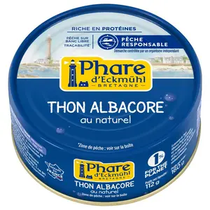 Phare d'Eckmühl Thon Albacore au Naturel 112g