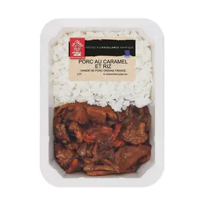 Les 3 Asies Porc au Caramel & Riz 320g