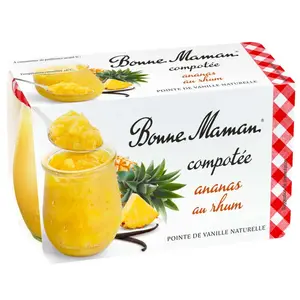 Bonne Maman Compotée Ananas rhum 2x130g