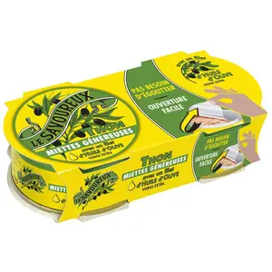 Le Savoureux Thon Miettes Généreuses avec un Filet d'Huile d'Olive 130g