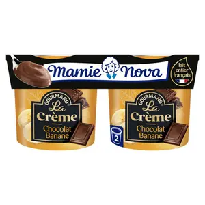 Mamie Nova Crème chocolat banane 2x150G