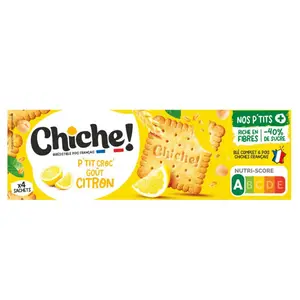 Le Petit Croc Biscuit citron x4 sachets 115g