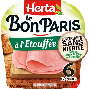 Herta Le Bon Paris Jambon à l'étouffée 6 tranches 210g