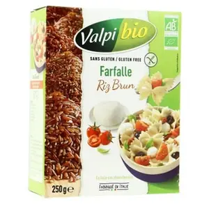 Valpibio Farfalle Riz Brun sans gluten Bio 250g