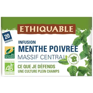 Paysans D'Ici Infusion Bio Menthe Poivrée x20 30g
