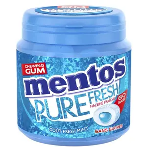 Mentos Pure Fresh Mint sans sucres 50 dragées - 100g