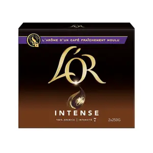 L'Or Café moulu Intense 100% Arabica intensité 7 2x250g