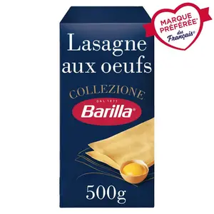 Barilla Pâtes lasagnes aux œufs collezione 500g