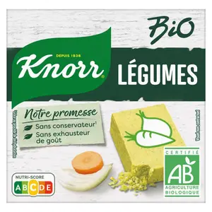 Knorr Bouillon Saveur Légumes Bio 6 Cubes 60g