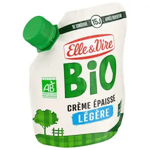 Elle & Vire Crème Épaisse Légère Bio 328g