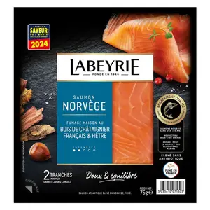 Labeyrie Saumon Fumé Le Norvège 75g