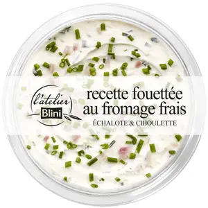 L'Atelier Blini Recette fouettée au fromage frais échalote et ciboulette 140g