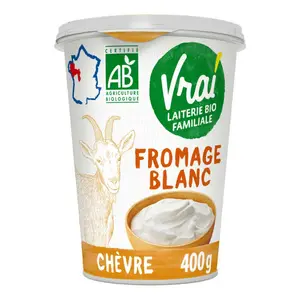 Vrai Fromage Blanc Au Lait De Chèvre Bio 400g