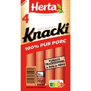 Herta Knacki Saucisses Original x4 140g