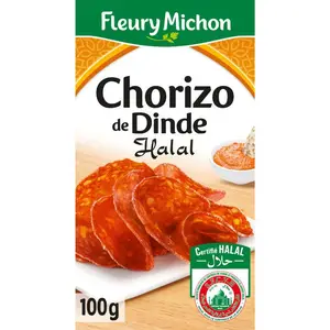 Fleury Michon Chorizo de Dinde Halal 100g