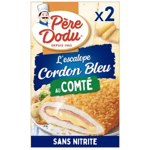 Père Dodu Escalopes de cordon bleu au comté 200g