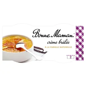 Bonne Maman Crème Brûlée à la Vanille Naturelle 2x100g