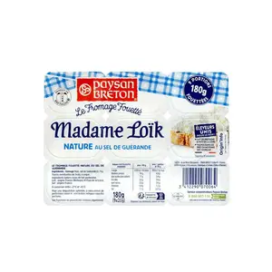 Paysan Breton Fromage Fouetté Madame Loïk Nature Au Sel De Guérande 9x20g