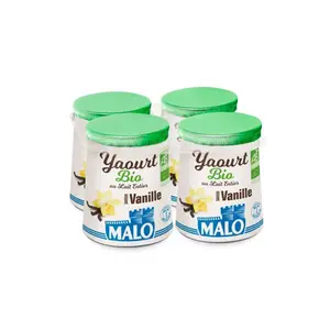 Malo Yaourt Aromatisé Vanille Bio 4x125g