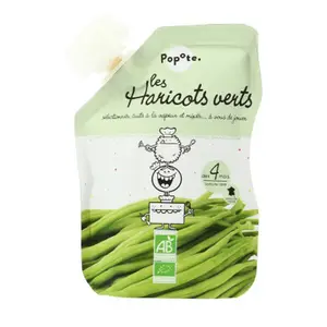 Popote Gourde d'Haricots Verts Dès 4 Mois Bio 120g