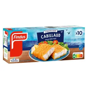 Findus Panés de Cabillaud x10 510g