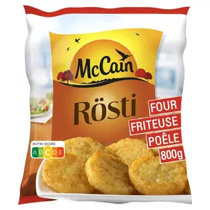 Mccain Rösti de pomme de terre & d'oignons 800g