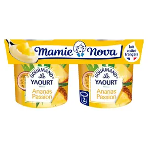 Mamie Nova Yaourt Ananas Passion 2x150g