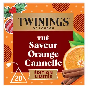 Twinings Thé Saveur Orange cannelle x20