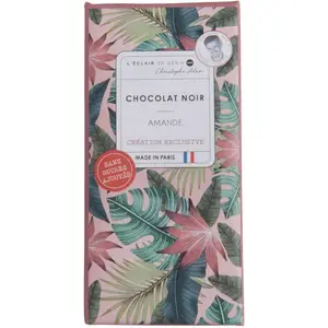 Christophe Adam L'Eclair De Genie Tablette Chocolat Noir Amande Sans Sucres Ajoutés 90g