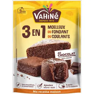 Vahiné Préparation 12 Muffins Ou 20 Biscuits Ou 1 Grand Moelleux Aux Pépites De Chocolat 280g