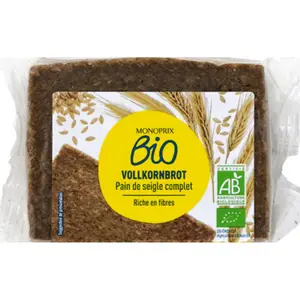 Monoprix Bio Pain De Seigle Complet Vollkornbrot 500g