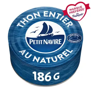 Petit Navire Thon naturel démarche responsable 185g