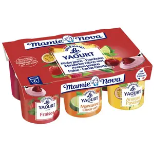 Mamie Nova Yaourt Aux Fruits 6x150g