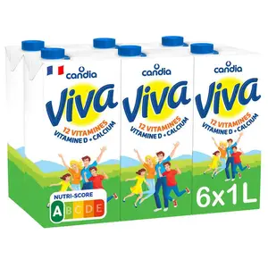 Candia Viva - Lait Vitaminé - Le pack de 6x1L