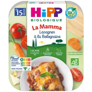 Hipp Biologique La mamma lasagnes à la bolognaise 250g