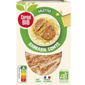 Céréal Bio Frais Galettes Sarrasin Comté 200g