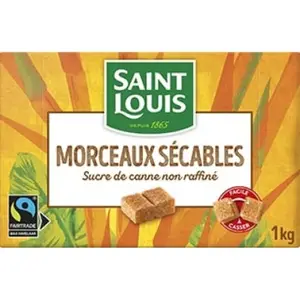 Saint Louis Morceaux de sucre sécables canne 1kg