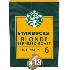 Starbucks By Nespresso Blonde Capsules de café blonde Espresso intensité 6 x18