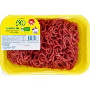 Monoprix Bio Steak haché 15% Barquette de 350g