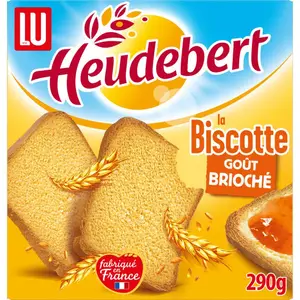Heudebert Biscottes goût Briochées 290g