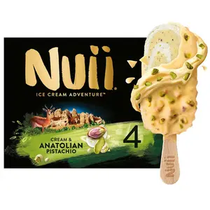 NUII Bâtonnets Pistache d'Anatolie & Crème x4
