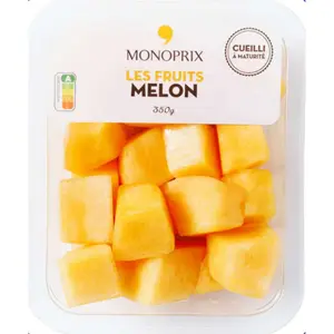Monoprix melon en morceaux 350g