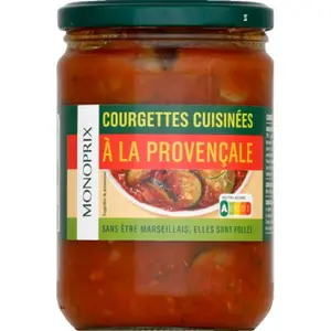 Monoprix Courgettes Cuisinées à la provençale 520g