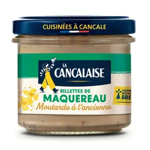 La Cancalaise Rillette de maquereau à la moutarde 100g