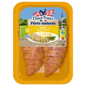Douce France Emincés de Dinde au Thym et Citron 2x150g