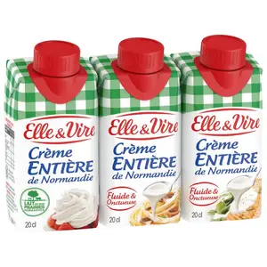 Elle & Vire Crème Fluide Entière 30% Mg 3x20cl