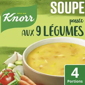 Knorr Soupe Passée Aux 9 Légumes Déshydratée Pour 4 Portions 105g