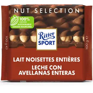 Ritter sport lait noisette 100g