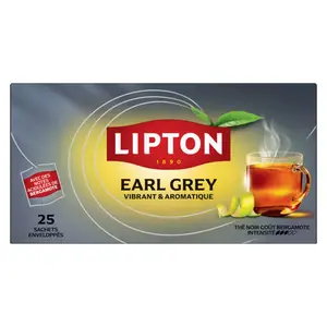 Lipton Earl Grey Thé Noir x25 sachets