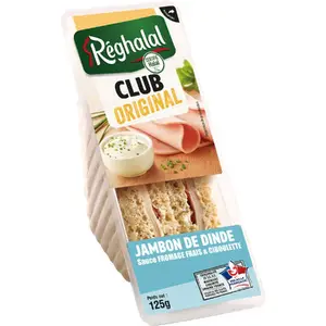 Reghalal Sandwich Club Dinde halal 125g